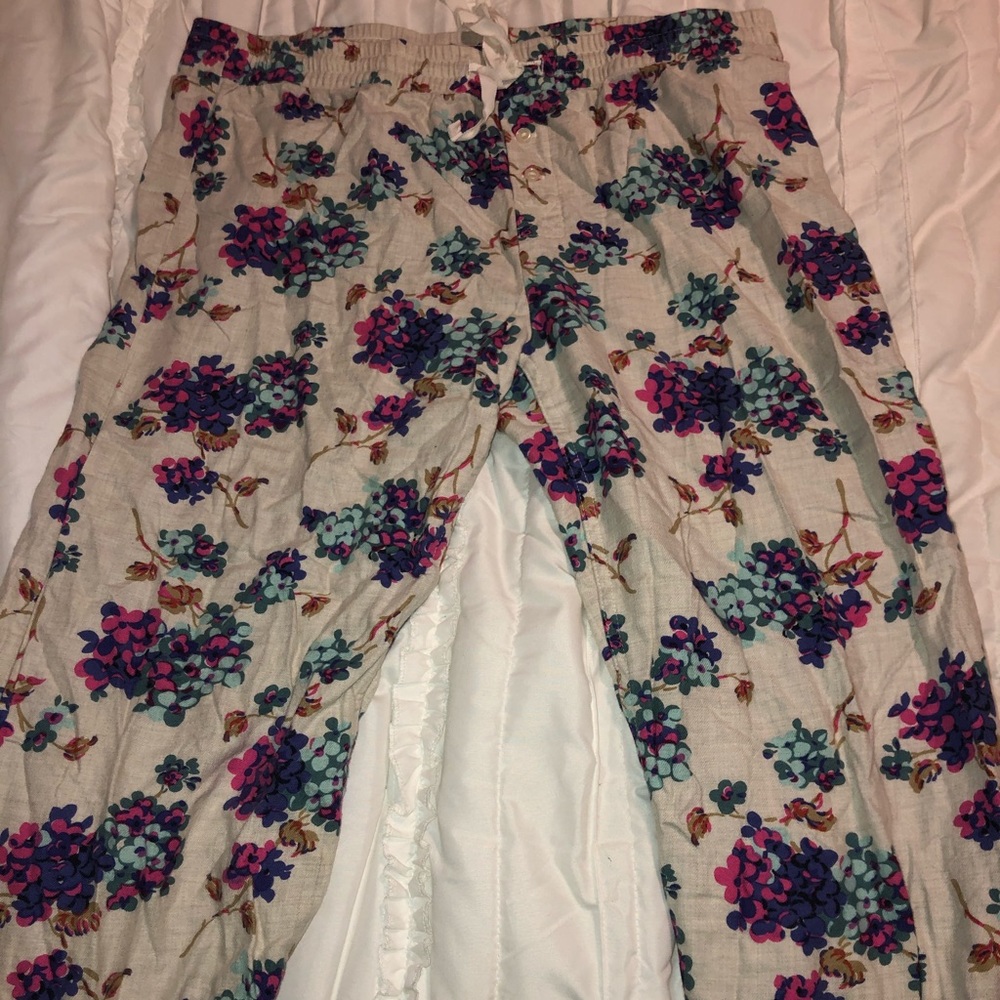 Floral pajama pants from gap . Never worn